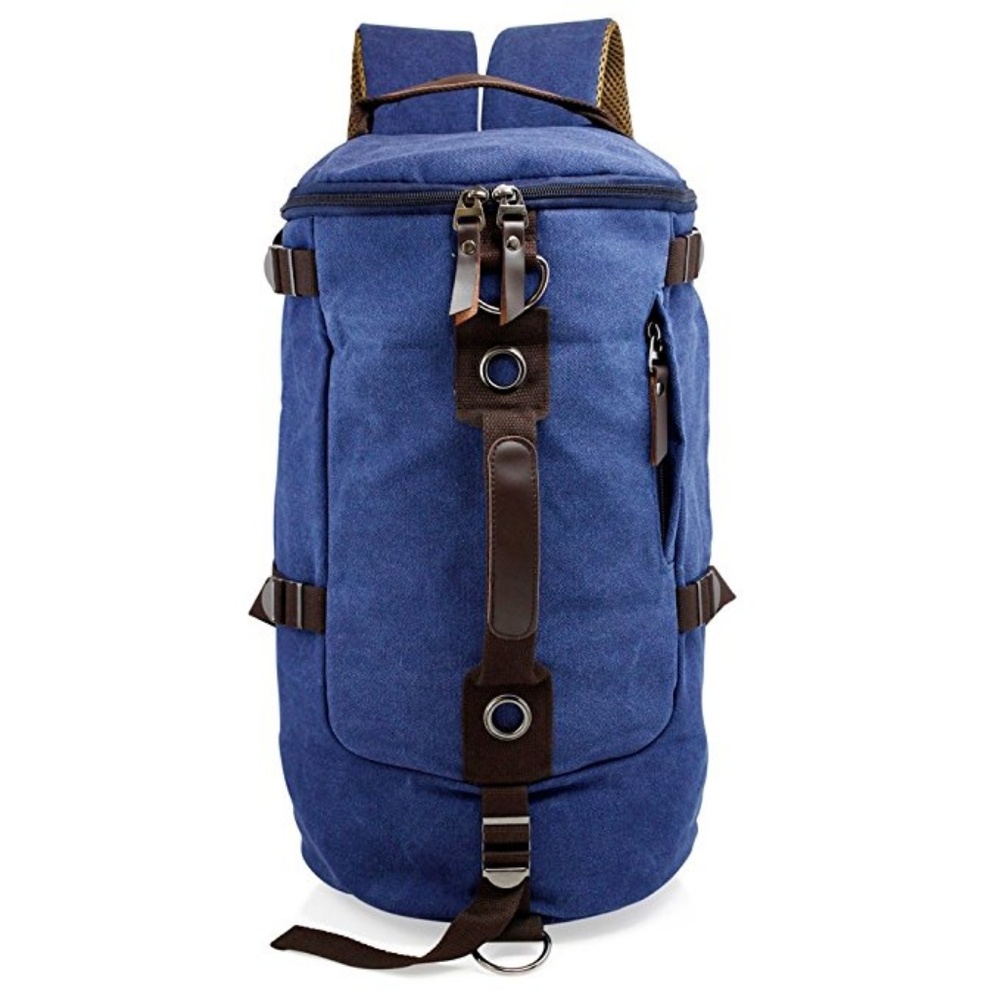 Large Duffel Travel Canvas Bag Handbag Backpack - Picture 3 of 5